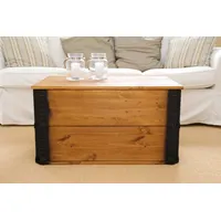 Uncle Joe ́s Truhe Couchtisch Holz massiv Wohnzimmertisch Truhentisch