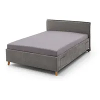 Meise Möbel meise.möbel Polsterbett Fun Stoff Grau 90 x