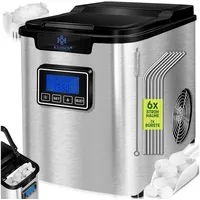 Kesser KESSER® Eiswürfelbereiter Eiswürfelmaschine Edelstahl 150W Ice Maker 12