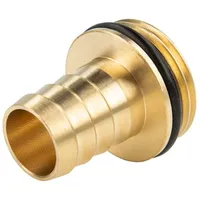 Tecuro Schlauchtülle Ø 13 mm G 1/2 Zoll Messing-blank