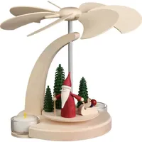 Seiffener Volkskunst | Weihnachtspyramide Bogenpyramide | 18 cm Pyramide