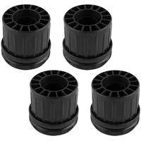Vasalat CAMAR Stellfuß für Tischbeine höhenverstellbar Stützfuß 60mm, schwarz