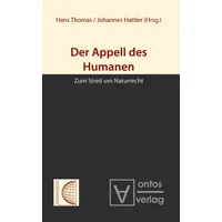 De Gruyter Der Appell des Humanen, Fachbücher