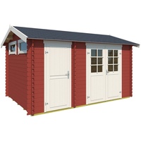 Lasita Maja Gartenhaus William 250 2-Raum, schwedenrot rot