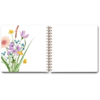 LUMA Gästebuch Wildblumen ca. DIN A5 blanko, Hardcover 100