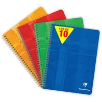 Clairefontaine 8723Cpack 10 Notizbücher, Spiralbindung, 17 x 22 cm,