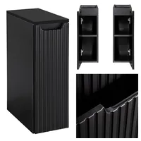 Lomadox - Badschrank 20cm, in schwarz, NEWPORT-56-BLACK