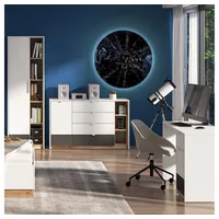 Lomadox Jugendzimmer Set 3-teilig TIMARU-131 mit Schreibtisch in weiß