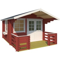 Lasita Maja Gartenhaus »Lola 2, Schwedenrot«, (Set), mit Terrasse