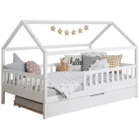 TICAA TiCAA Kinderbett Hausbett Kay 90x200 cm, 100x200 cm,