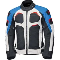 Held Manzano Textiljacke wasserdicht - Hellgrau/Schwarz/Blau - 4XL