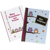 Goldbuch goldbuch, Freundebuch A5 Eule sort 43043