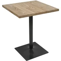 Mendler Bistrotisch HWC-H10, Bartisch Thekentisch, Industrial Gastro Metall Ulme
