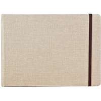 Clairefontaine Reisealbum A5 Goldine Leinen, 30 Blatt 180g -