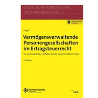 Nwb Verlag Vermögensverwaltende Personengesellschaften im Ertragsteuerrecht