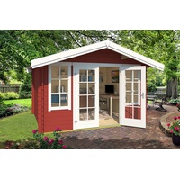 Lasita Maja Gartenhaus »Robin 280«, Blochbohlenhaus 28mm, Fundamentmass 3300x2800,