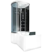 AcquaVapore Kombination Badewanne Dusche K55-R33 Duschtempel 100x170 cm