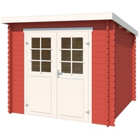 Lasita Maja Gartenhaus »Indi 230«, Blochbohlenhaus 28mm, Fundamentmass 2300x2300,