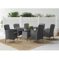 Konifera Garten-Essgruppe »Korfu«, (Set, 13 tlg., 6x Sessel, 1xTisch: