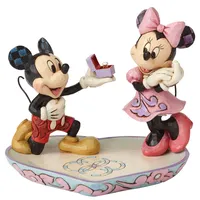 Enesco Disney A Magical Moment Mickey Proposing To Minnie