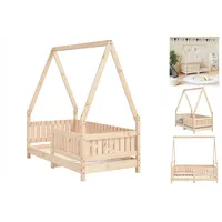 VidaXL Kinderbett 70x140 cm Massivholz Kiefer