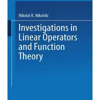 Springer Investigations in Linear Operators and Function Theory Part