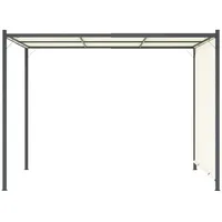 VidaXL Pergola mit Verstellbarem Dach Cremeweiß 3x3 m Stahl