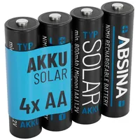 Absina Akku AA wiederaufladbar 800mAh 1.2V Typ 800 4er