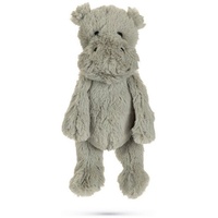 Beeztees Hundespielzeug Plüsch Nilpferd Quin grau 40x20x13 cm Kuschelspielzeug