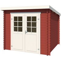 Lasita Maja Gartenhaus »Indi 175«, Blochbohlenhaus 28mm, Fundamentmass 2300x1750,