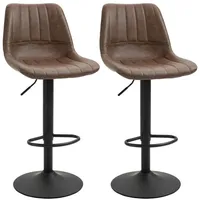 Homcom Barhocker Kunstleder, Stahl