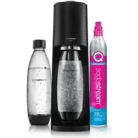 Sodastream Terra black + 2 PET-Flaschen 1 l +