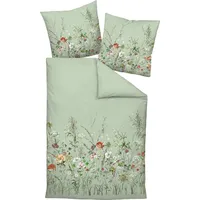 JANINE Mako-Satin Bettwäsche Milano 45091-06 salbeigrün