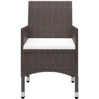 VidaXL Garten-Essgruppe 5-tlg. Braun