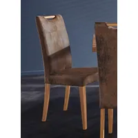 Home Affaire Esszimmerstuhl »Roberta«, (Packung), 2 St., Microfaser, braun