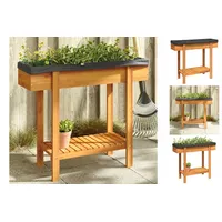 VidaXL Hochbeet Hochbeet 90x30x75 cm Massivholz braun