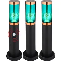 GLOBO 3er Set RGB LED 8,5W 806Lm warmweiß,