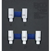 BGS Werkstattwageneinlage 1/6: Felgenschloss-Werkzeug-Satz für Tesla 5tlg.