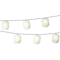 MARELIDA LED Solar Lichterkette 10 weiße Lampions Garten Balkon