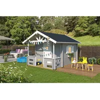 Lasita Maja Kinderspielhaus Lido Lichtgrau 215 cm x 215