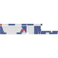 Keychron Blue and White Keycaps Double Shot PBT OSA