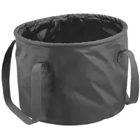 Relaxdays Falteimer Camping 15 Liter grau 23 x 31