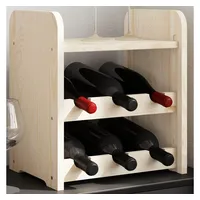 VidaXL Weinregal mit Oberplatte 33x25x37 cm Massivholz Kiefer