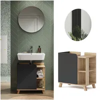 Vicco Karen 2-tlg. Sonoma/Anthrazit