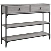 VidaXL Konsolentisch Grau Sonoma 100x25x75 cm