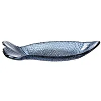 LEONARDO HOME Teller, Fisch 30 Blau - Glas -