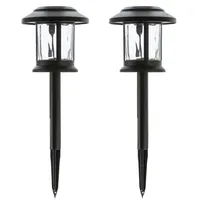 MARELIDA LED Solar Gartenleuchte 3in1 Laterne/Hängeleuchte/Wegleuchte H: 32cm 2er