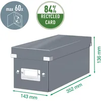 Leitz Leitz, Dokumentenablage, Archivbox CD rot