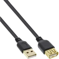 InLine USB 2.0 Flachkabel Verlängerung, A Stecker / Buchse,