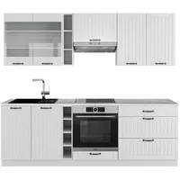 Vicco Küchenzeile Fame-Line 235 cm Weiß